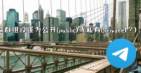 如何將Telegram群組設置為公開（Public）或私有（Private）？(如何将telegram群组设置为公开(p