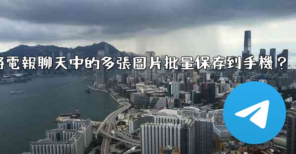 如何將電報聊天中的多張圖片批量保存到手機？