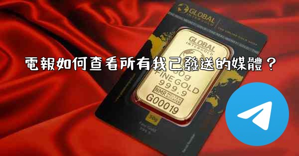 電報如何查看所有我已發送的媒體？