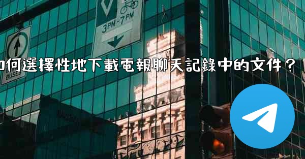 如何選擇性地下載電報聊天記錄中的文件？