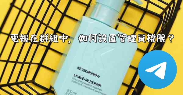 電報在群組中，如何設置管理員權限？