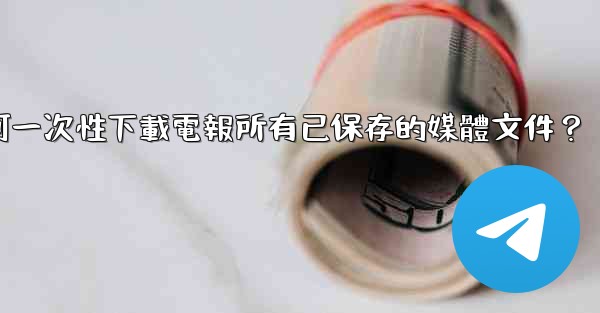 如何一次性下載電報所有已保存的媒體文件？