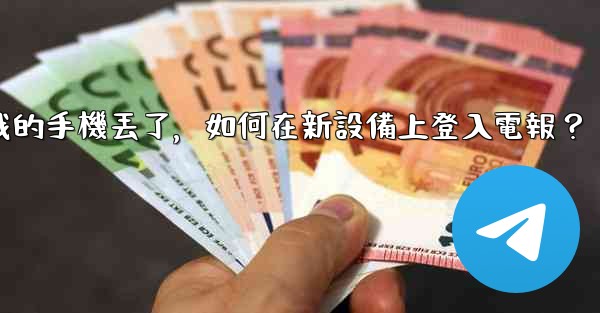 我的手機丟了，如何在新設備上登入電報？