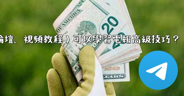 有哪些優質的在線資源（如博客、論壇、視頻教程）可以學習電報高級技巧？