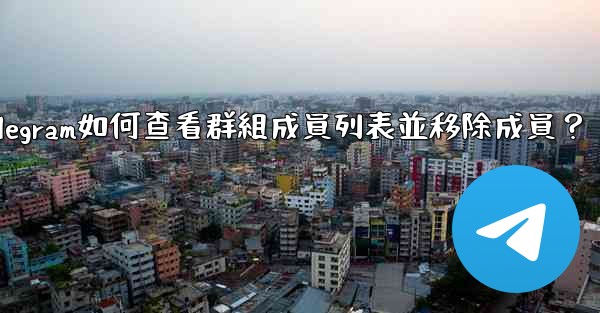 Telegram如何查看群組成員列表並移除成員？