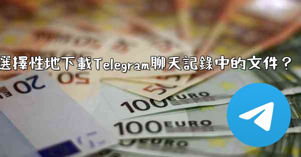如何選擇性地下載Telegram聊天記錄中的文件？