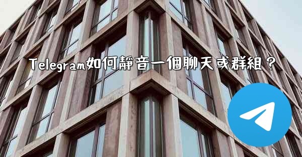 <b>Telegram如何靜音一個聊天或群組？</b>