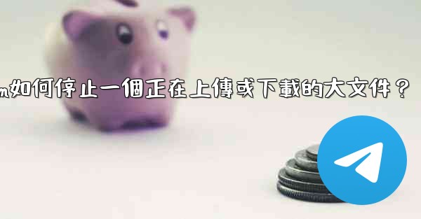 Telegram如何停止一個正在上傳或下載的大文件？