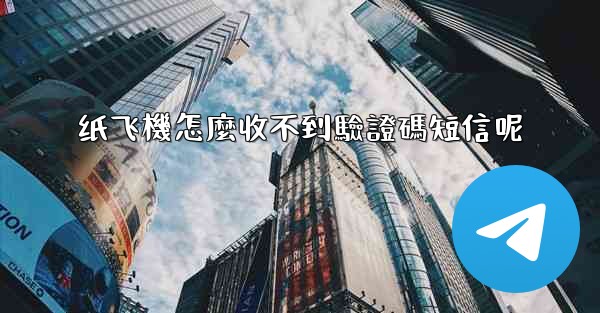 纸飞機怎麼收不到驗證碼短信呢