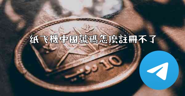 纸飞機中國號碼怎麼註冊不了