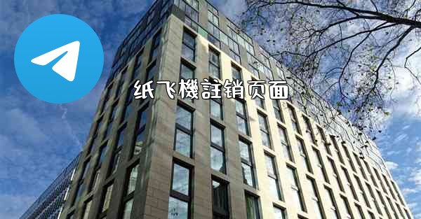 纸飞機註销页面
