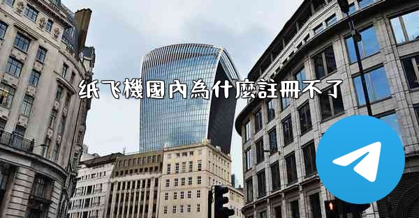 纸飞機國內為什麼註冊不了