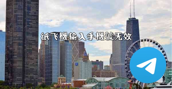 纸飞機输入手機號无效