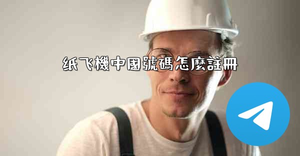 纸飞機中國號碼怎麼註冊