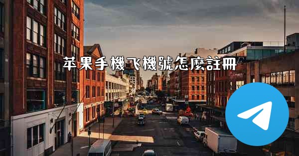 苹果手機飞機號怎麼註冊