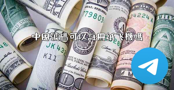 中國號碼可以註冊纸飞機嗎