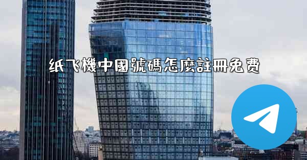 纸飞機中國號碼怎麼註冊免费