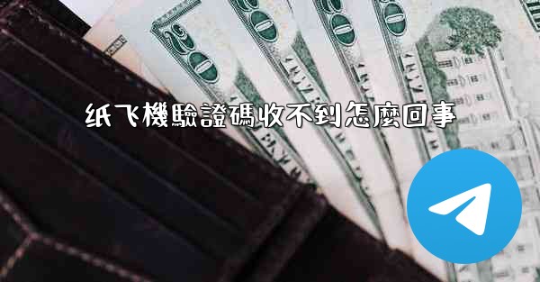纸飞機驗證碼收不到怎麼回事