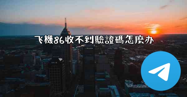 飞機86收不到驗證碼怎麼办