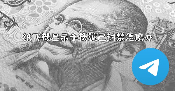 纸飞機显示手機號已封禁怎麼办