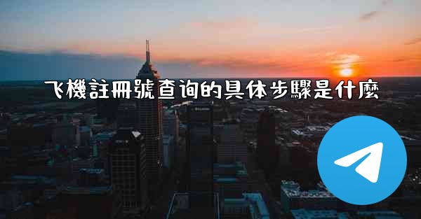 <b>飞機註冊號查询的具体步驟是什麼</b>