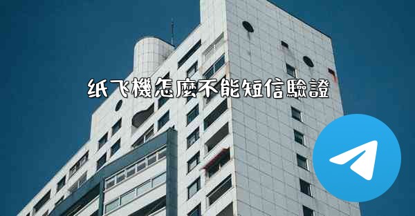 纸飞機怎麼不能短信驗證