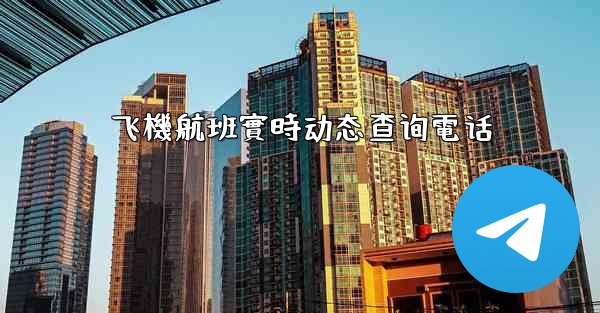 飞機航班實時动态查询電话