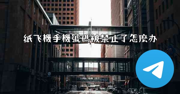 纸飞機手機號碼被禁止了怎麼办