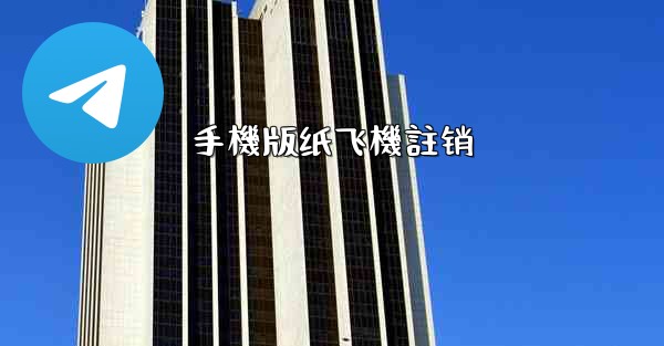 手機版纸飞機註销