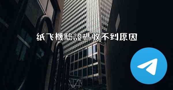纸飞機驗證碼收不到原因