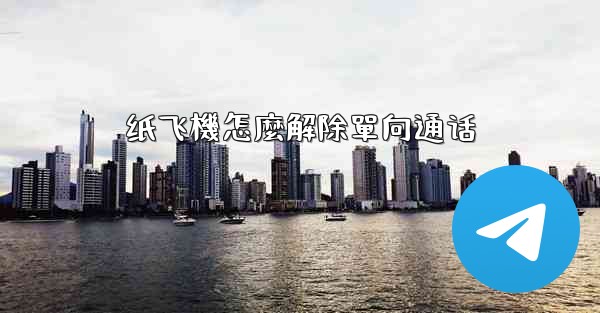 纸飞機怎麼解除單向通话