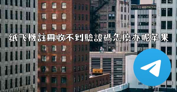 纸飞機註冊收不到驗證碼怎麼办呢苹果