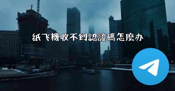 纸飞機收不到認證碼怎麼办