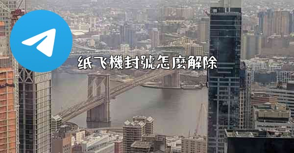 纸飞機封號怎麼解除