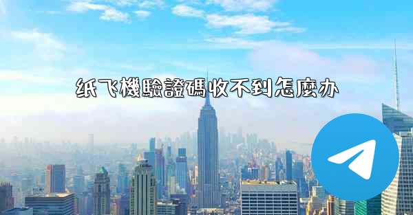 纸飞機驗證碼收不到怎麼办