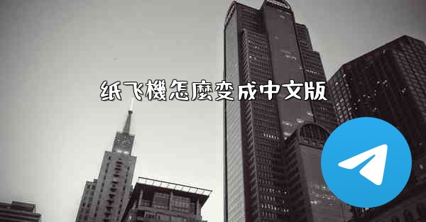 纸飞機怎麼变成中文版