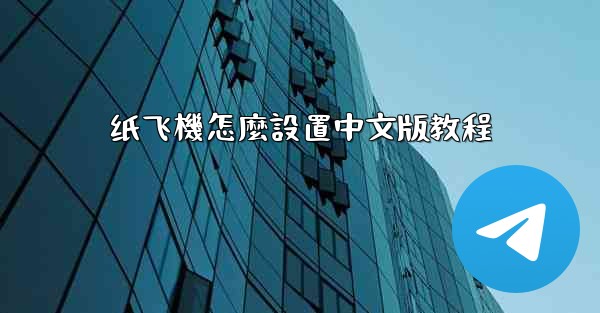 纸飞機怎麼設置中文版教程