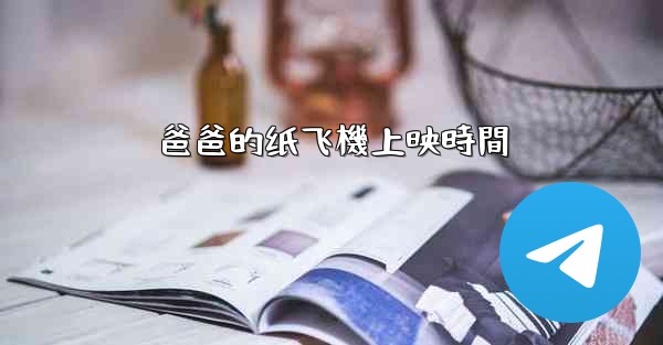 爸爸的纸飞機上映時間