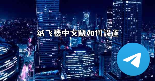 <b>纸飞機中文版如何設置</b>