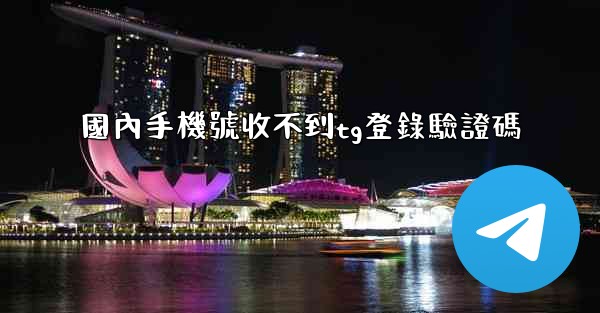 國內手機號收不到tg登錄驗證碼