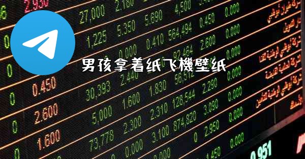 男孩拿着纸飞機壁纸