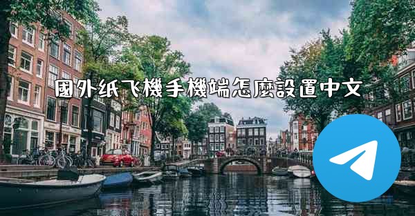 國外纸飞機手機端怎麼設置中文