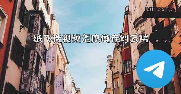 纸飞機视频怎麼儲存到云端