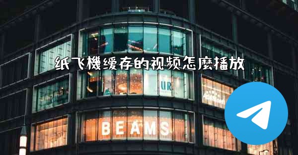 纸飞機缓存的视频怎麼播放