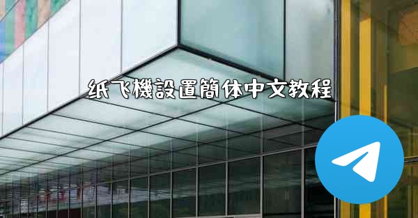 纸飞機設置簡体中文教程