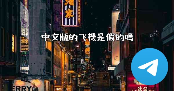 中文版的飞機是假的嗎