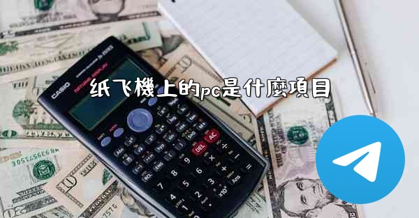纸飞機上的pc是什麼項目