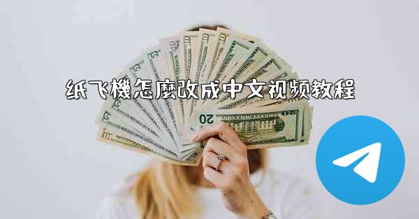 纸飞機怎麼改成中文视频教程