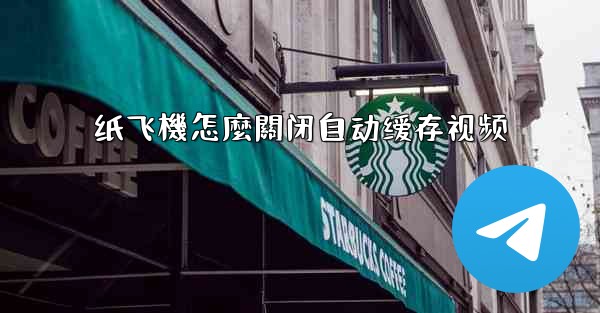 纸飞機怎麼關闭自动缓存视频