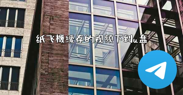 纸飞機缓存的视频下到u盘
